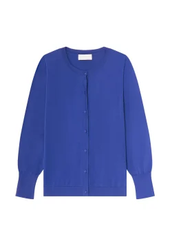 Maison Montagut Vestes Et Gilets>Cardigan Col Rond En Coton Bio - Manel