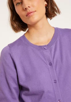 Maison Montagut Vestes Et Gilets>Cardigan Col Rond En Coton Bio - Manel