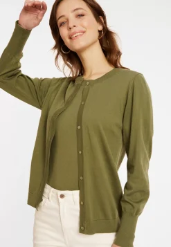 Maison Montagut Vestes Et Gilets>Cardigan Col Rond En Coton Bio - Manel