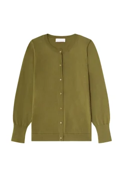 Maison Montagut Vestes Et Gilets>Cardigan Col Rond En Coton Bio - Manel