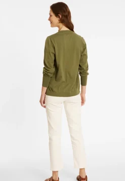 Maison Montagut Vestes Et Gilets>Cardigan Col Rond En Coton Bio - Manel