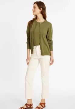 Maison Montagut Vestes Et Gilets>Cardigan Col Rond En Coton Bio - Manel