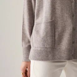 Maison Montagut Vestes Et Gilets>Cardigan Col V Boutonne A Poches En Cachemire - Achille