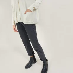 Maison Montagut Vestes Et Gilets>Cardigan Col V En Cachemire - Brune