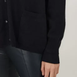 Maison Montagut Vestes Et Gilets>Cardigan Col V En Cachemire - Brune