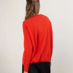 Maison Montagut Vestes Et Gilets>Cardigan Col V En Cachemire - Brune