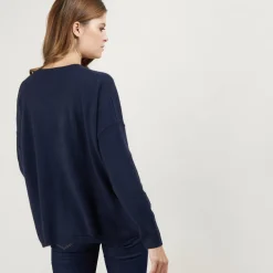 Maison Montagut Vestes Et Gilets>Cardigan Col V En Cachemire - Brune