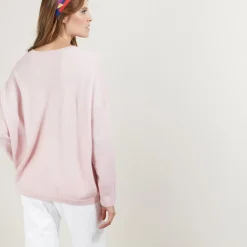 Maison Montagut Vestes Et Gilets>Cardigan Col V En Cachemire - Brune