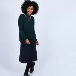 Maison Montagut Vestes Et Gilets>Cardigan Col V En Cachemire - Brune