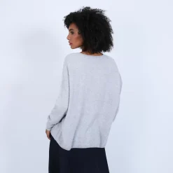Maison Montagut Vestes Et Gilets>Cardigan Col V En Cachemire - Brune
