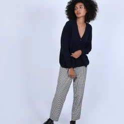 Maison Montagut Vestes Et Gilets>Cardigan Col V En Cachemire - Brune