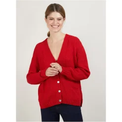 Maison Montagut Pulls>Cardigan Col V En Laine Et Soie - Bilan