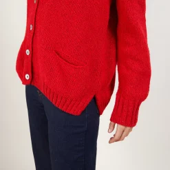 Maison Montagut Pulls>Cardigan Col V En Laine Et Soie - Bilan