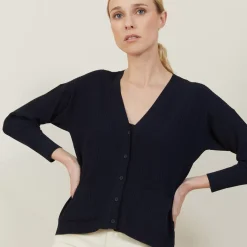 Maison Montagut Vestes Et Gilets>Cardigan Court A Cotes - Bolivar
