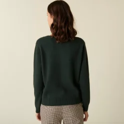 Maison Montagut Vestes Et Gilets>Cardigan En Cachemire Col Rond Boutonne - Adelys