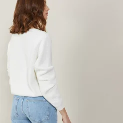 Maison Montagut Vestes Et Gilets>Cardigan En Coton Bio Grosse Maille - Mina