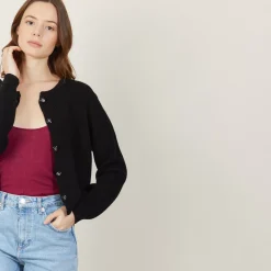 Maison Montagut Vestes Et Gilets>Cardigan En Coton Bio Grosse Maille - Mina