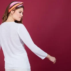 Maison Montagut Vestes Et Gilets>Cardigan En Lin Flamme - Bao