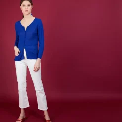 Maison Montagut Vestes Et Gilets>Cardigan En Lin Flamme - Bao