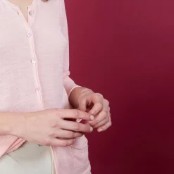 Maison Montagut Vestes Et Gilets>Cardigan En Lin Flamme - Bao