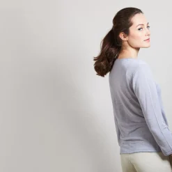 Maison Montagut Vestes Et Gilets>Cardigan En Lin Flamme - Bao