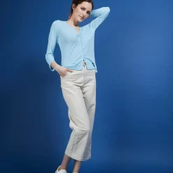 Maison Montagut Vestes Et Gilets>Cardigan En Lin Flamme - Bao
