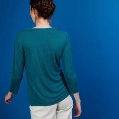 Maison Montagut Vestes Et Gilets>Cardigan En Lin Flamme - Bao