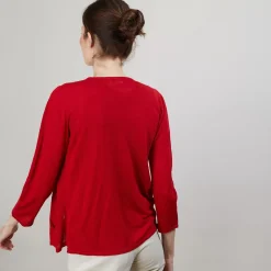 Maison Montagut Vestes Et Gilets>Cardigan En Lin Flamme - Bao
