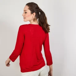 Maison Montagut Vestes Et Gilets>Cardigan En Lin Flamme - Bao