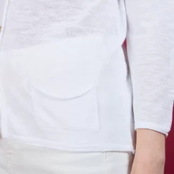 Maison Montagut Vestes Et Gilets>Cardigan En Lin Flamme - Bao