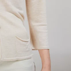 Maison Montagut Vestes Et Gilets>Cardigan En Lin Flamme - Bao