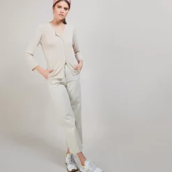 Maison Montagut Vestes Et Gilets>Cardigan En Lin Flamme - Bao
