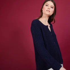 Maison Montagut Vestes Et Gilets>Cardigan Femme En Laine - Baguera