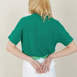 Maison Montagut T-Shirts>Chemise Ample En Cotes Plates - Molly
