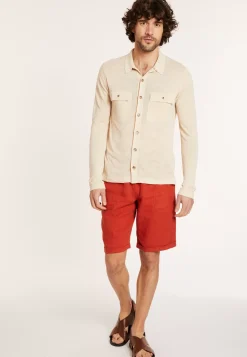 Maison Montagut Chemises>Chemise Boutonnee En Lin Flamme - Randy
