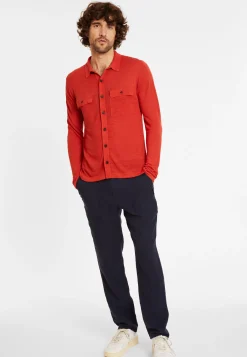 Maison Montagut Chemises>Chemise Boutonnee En Lin Flamme - Randy