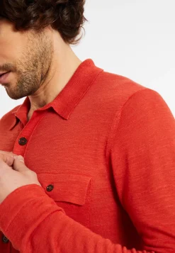 Maison Montagut Chemises>Chemise Boutonnee En Lin Flamme - Randy