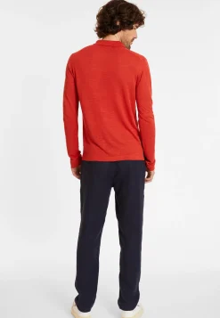 Maison Montagut Chemises>Chemise Boutonnee En Lin Flamme - Randy