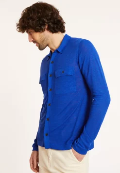 Maison Montagut Chemises>Chemise Boutonnee En Lin Flamme - Randy