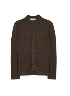 Maison Montagut Chemises>Chemise Boutonnee En Lin Flamme - Randy