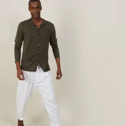 Maison Montagut Chemises>Chemise Boutonnee En Lin Flamme - Blason