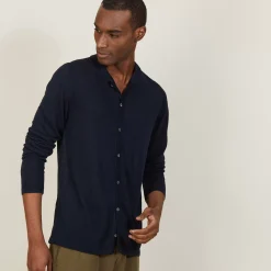 Maison Montagut Chemises>Chemise Boutonnee En Lin Flamme - Blason
