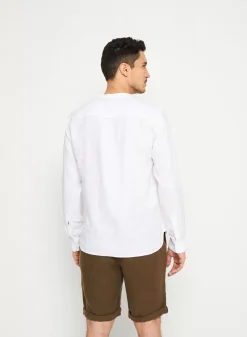 Maison Montagut Chemises>Chemise Col Tunisien En Lin - Romeo