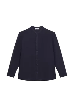 Maison Montagut Chemises>Chemise En Lin Col Tunisien - Dean