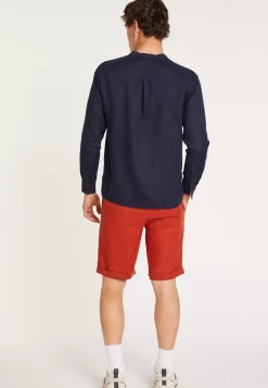 Maison Montagut Chemises>Chemise En Lin Col Tunisien - Dean