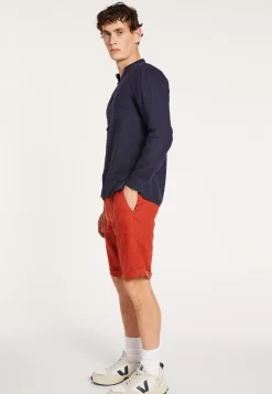 Maison Montagut Chemises>Chemise En Lin Col Tunisien - Dean