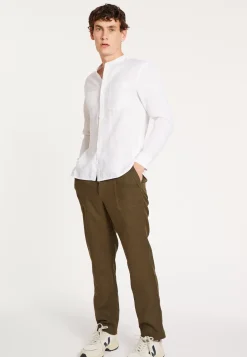 Maison Montagut Chemises>Chemise En Lin Col Tunisien - Dean