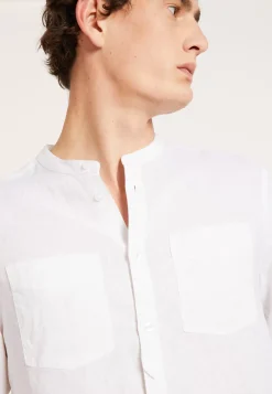 Maison Montagut Chemises>Chemise En Lin Col Tunisien - Dean