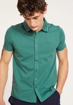 Maison Montagut Chemises>Chemise Manches Courtes En Coton Jersey - Baccara