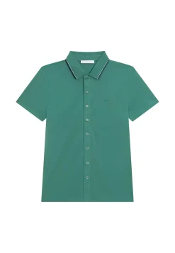 Maison Montagut Chemises>Chemise Manches Courtes En Coton Jersey - Baccara